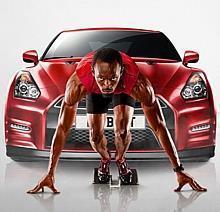 USAIN BOLT GOES FOR GOLD WITH NISSAN